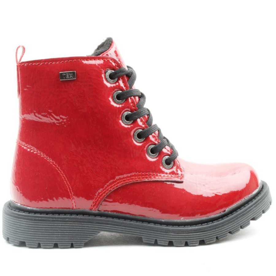 Kids Lurchi | 41006 Laced Junior Boot - Red Patent