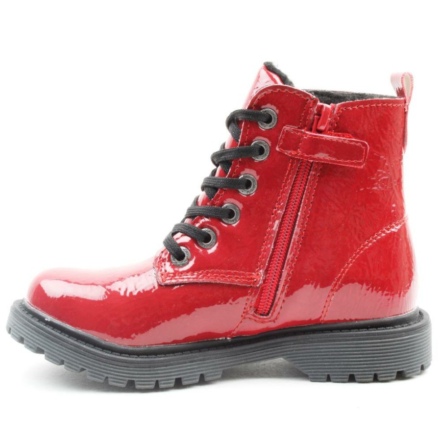 Kids Lurchi | 41006 Laced Junior Boot - Red Patent