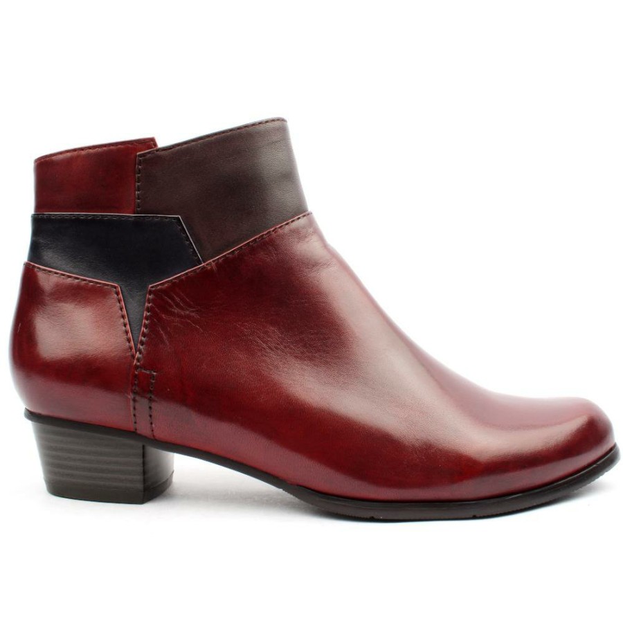 Women Regarde Le Ciel | Stefany 379 Ankle Boot - Burgundy