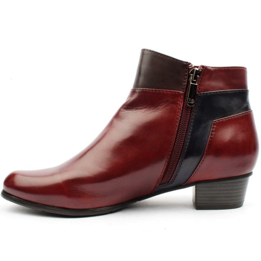 Women Regarde Le Ciel | Stefany 379 Ankle Boot - Burgundy