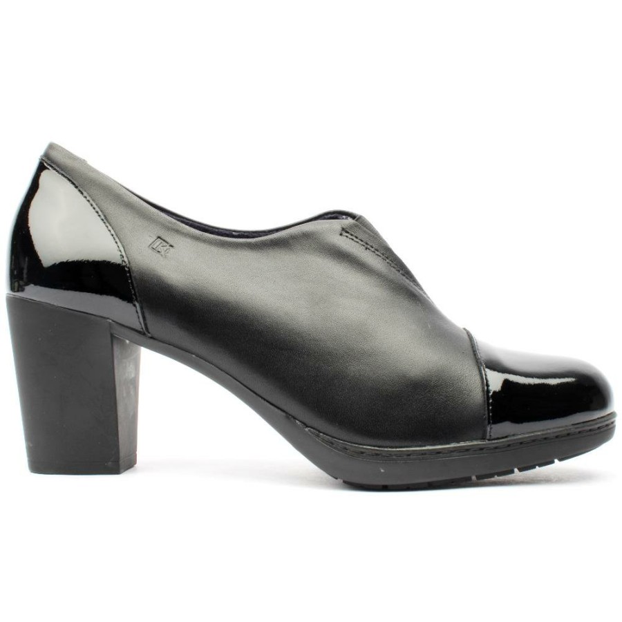 Women Fluchos | Dorking Fluchos D9112 High Front Shoe - Black