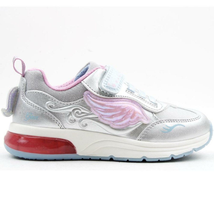 Kids Geox | J268Vb Spaceclub Trainer - Silver Multi