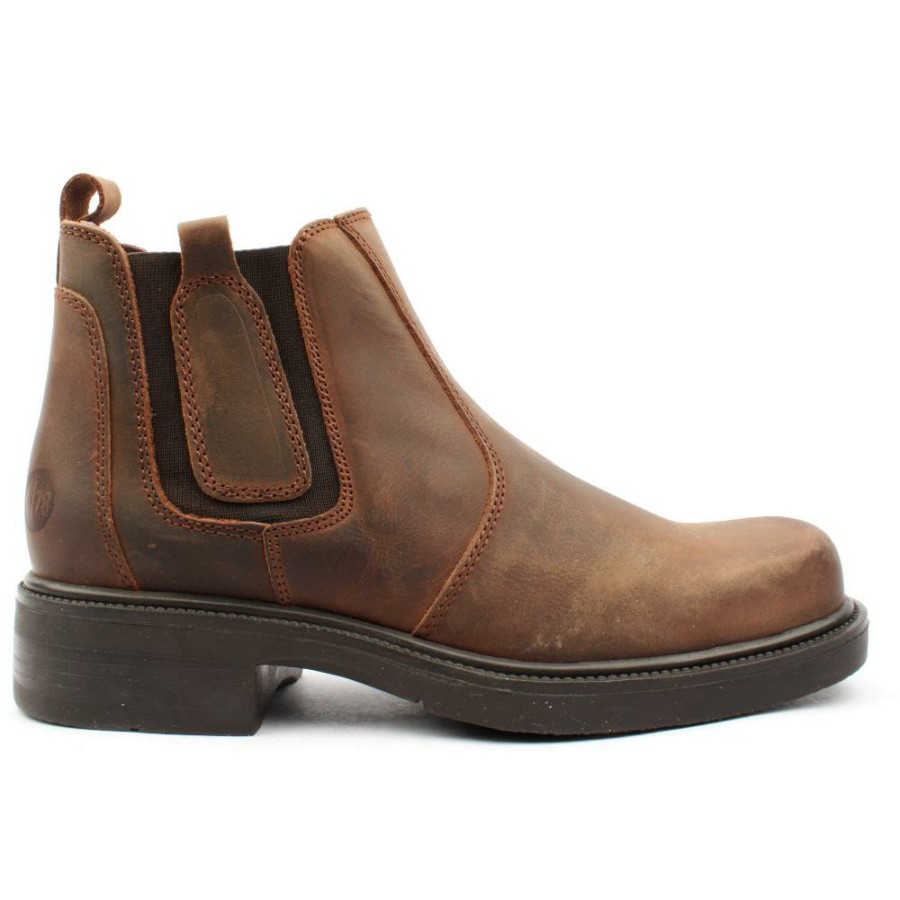 Men Ninety 78 | Ninety78 Wm0130 Gusset Boot - Brown