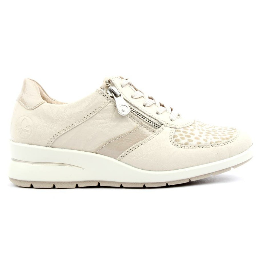 Women Rieker | L4821 Shoe - Cream