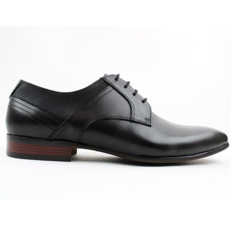 Men Morgan & Co | Morgan Mgn1100 Laced Shoe - Black