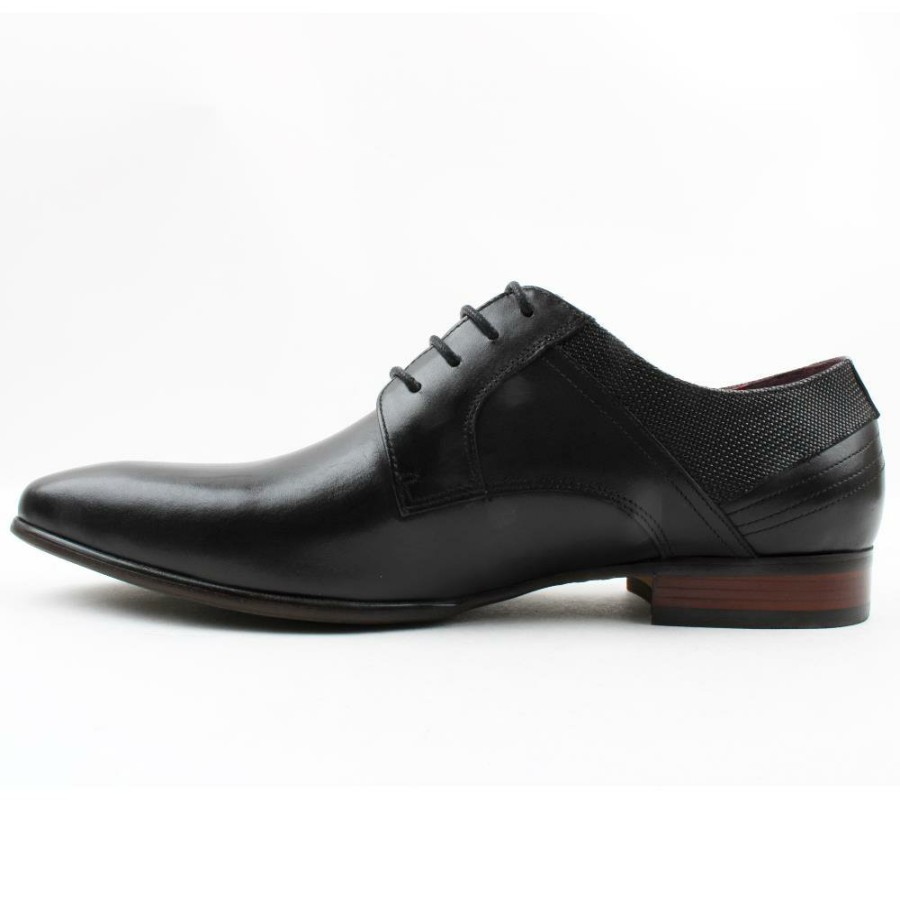 Men Morgan & Co | Morgan Mgn1100 Laced Shoe - Black