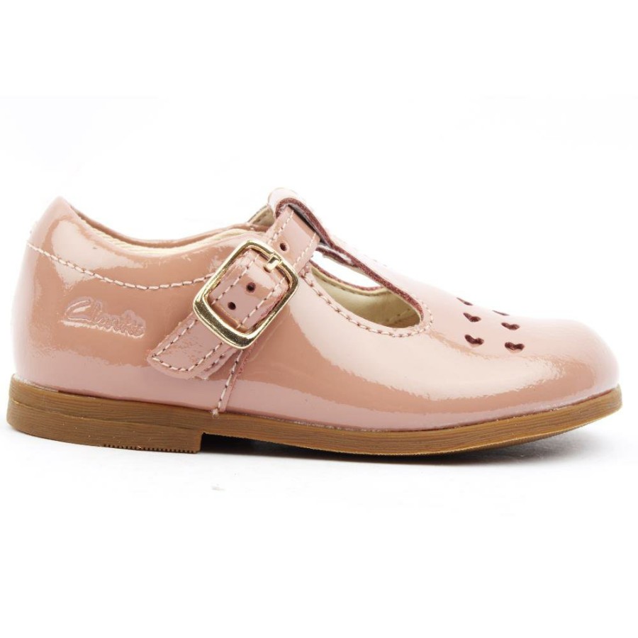 Kids Clarks | Drew Play T Junior Shoe - Pink Patent F