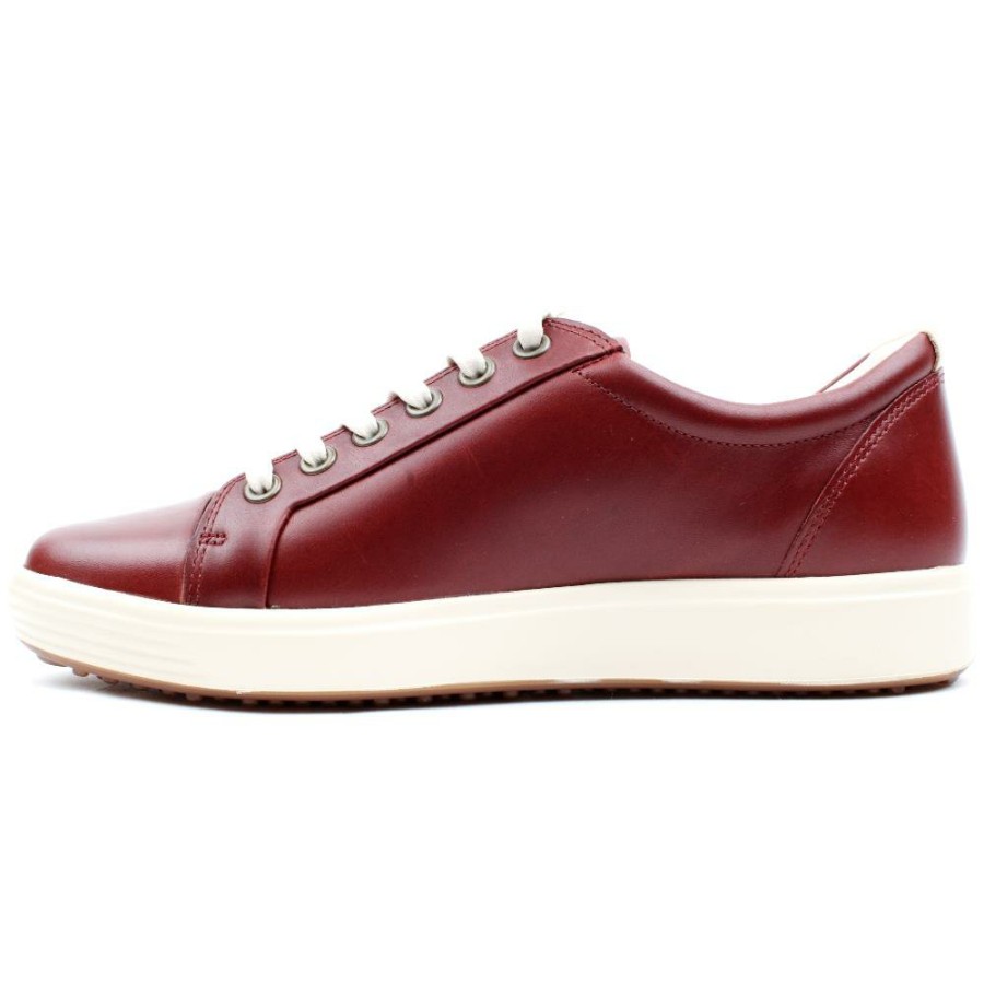 Women ECCO | 430003 Laced Soft Vii Shoe - Wine