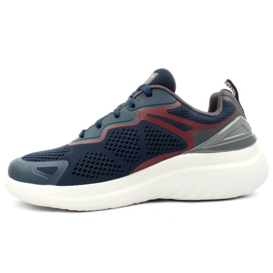 Men Skechers | 232674 Boulder Shoe - Navy Blue