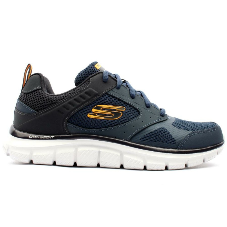 Men Skechers | 232398 Laced Trainer - Navy