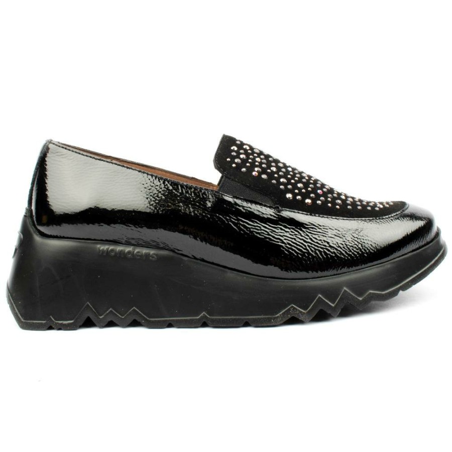 Women Wonders | E6733 Slip On Shoe - Black