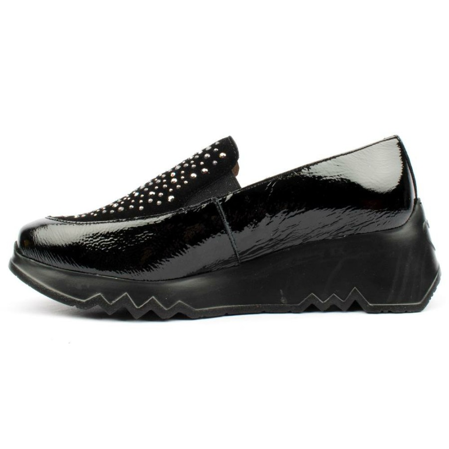 Women Wonders | E6733 Slip On Shoe - Black