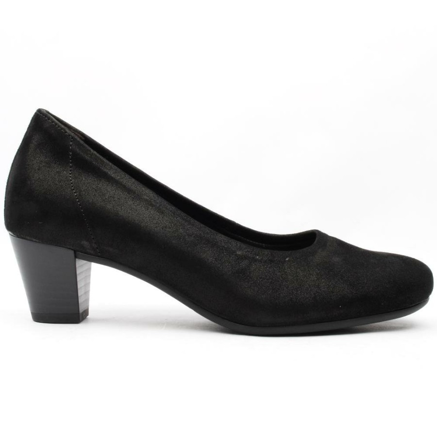 Women Gabor | 36180 Court Shoe - Black Sparkle