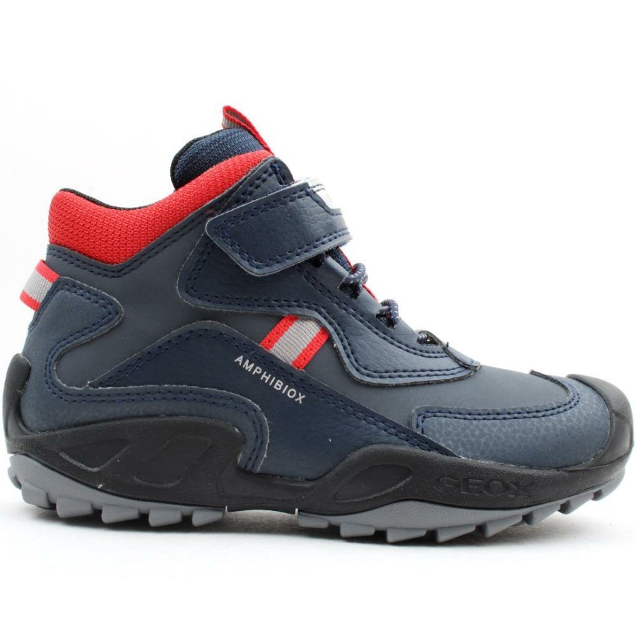 Kids Geox | J261Wb Shoe - Navy/Red