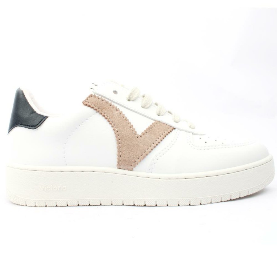 Women Victoria | 1258201 Main White Shoe - Tan