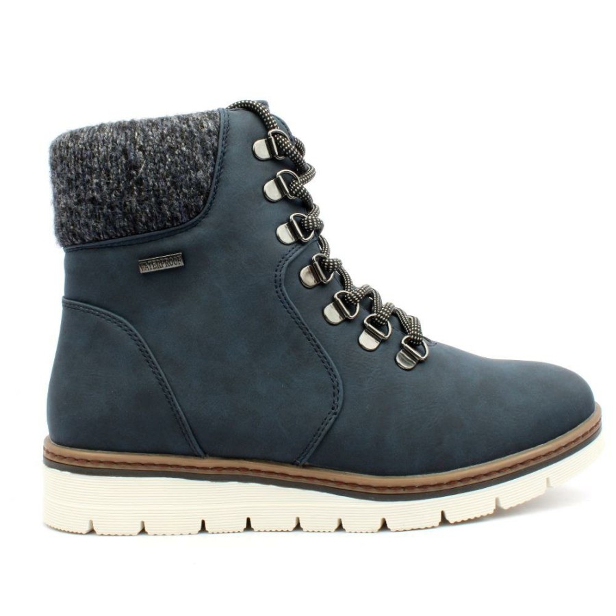 Women Lunar | Glb112Wolfsburg Laced Boot - Navy