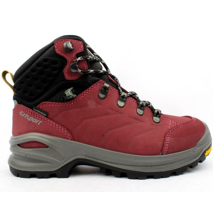 Women Gri Sport | Grisport Lynx Laced Boot - Burgundy