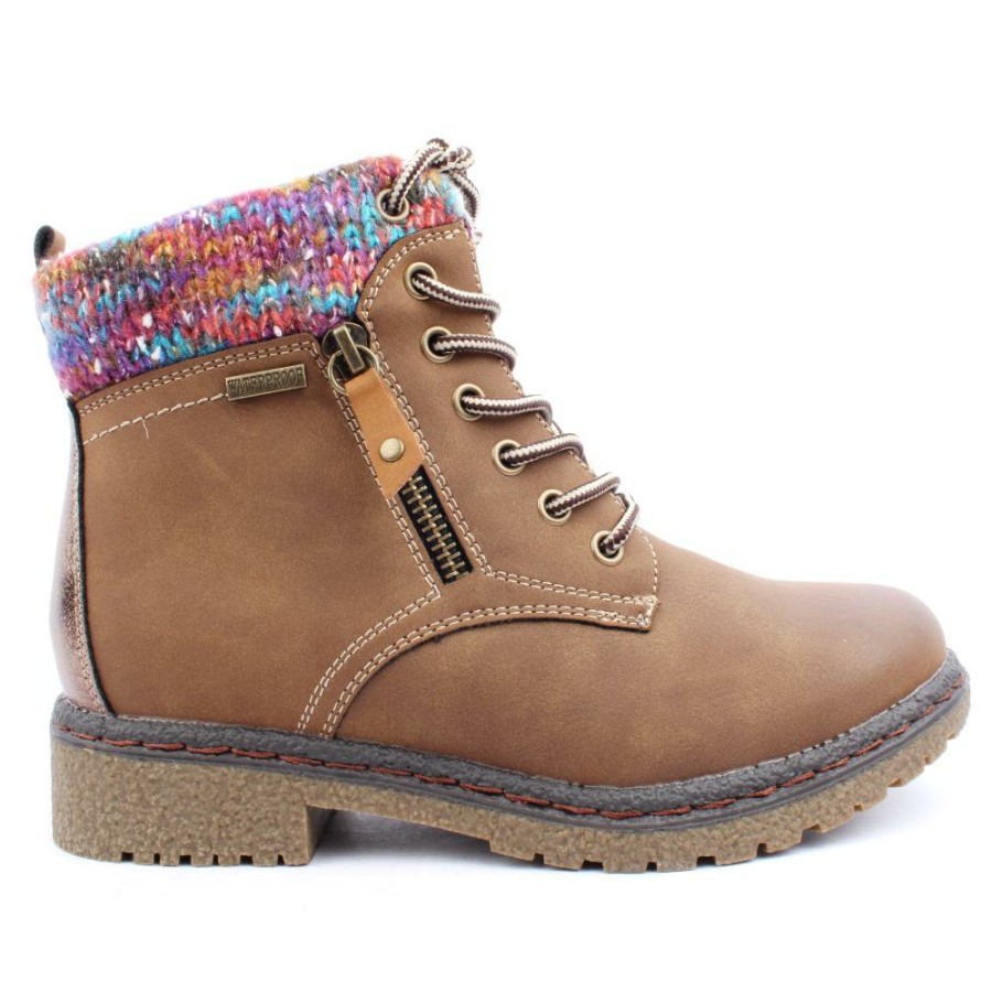 Women Lunar | Glb099Jalapeno Laced Boot - Tan