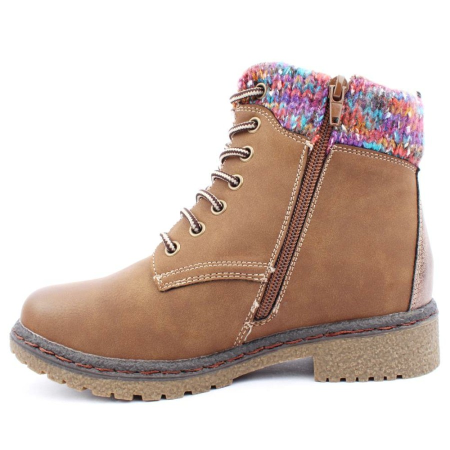 Women Lunar | Glb099Jalapeno Laced Boot - Tan