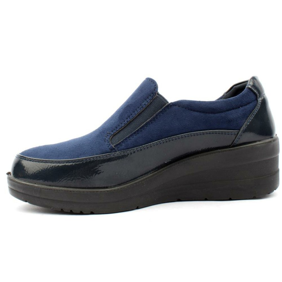 Women Propet | Ww1602 Casual Shoe - Navy Patent