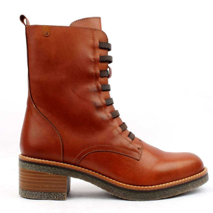 Women Valerias | 9550 Laced Boot - Tan