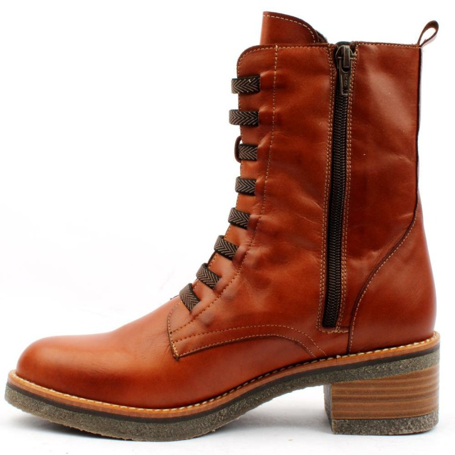 Women Valerias | 9550 Laced Boot - Tan