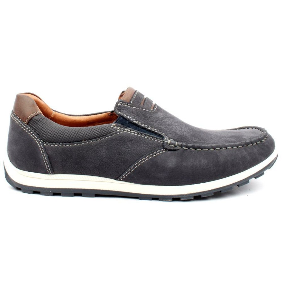 Men Dubarry | Sage Slip On Shoe - Navy Nubuk