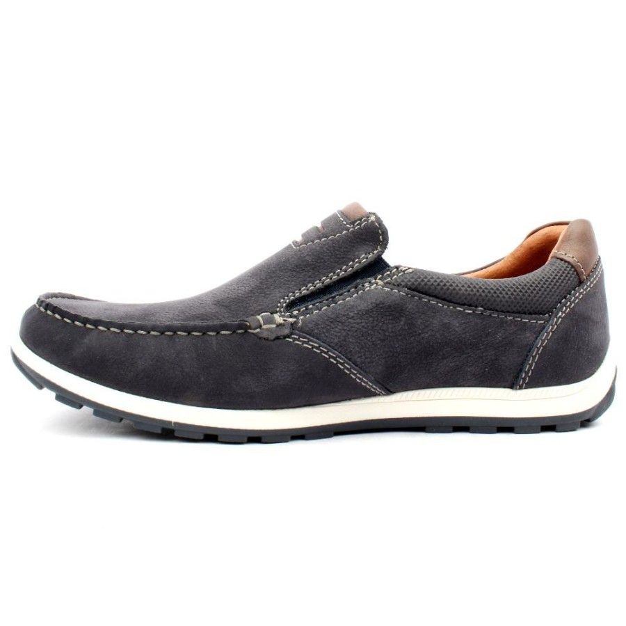 Men Dubarry | Sage Slip On Shoe - Navy Nubuk