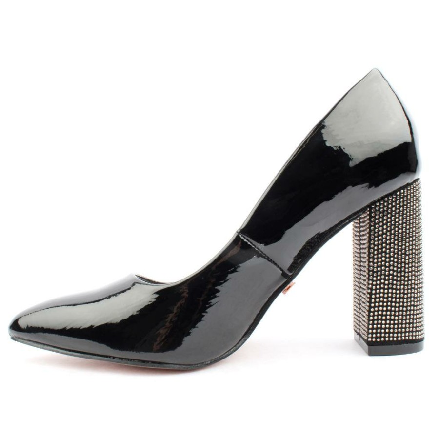 Women Una Healy | Evening Star Court Shoe - Black