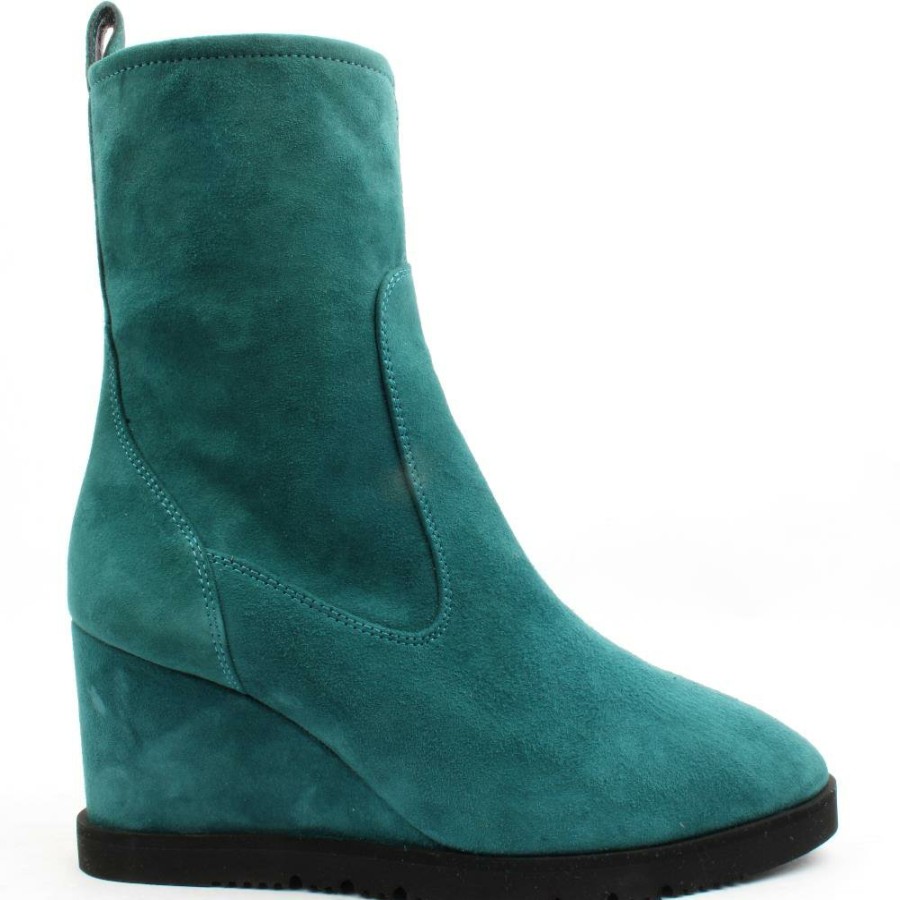 Women Unisa | Uday Wedge Boots - Teal