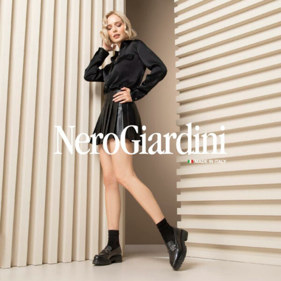 Women NeroGiardini | Nero Giardini I217715 Shoe - Black