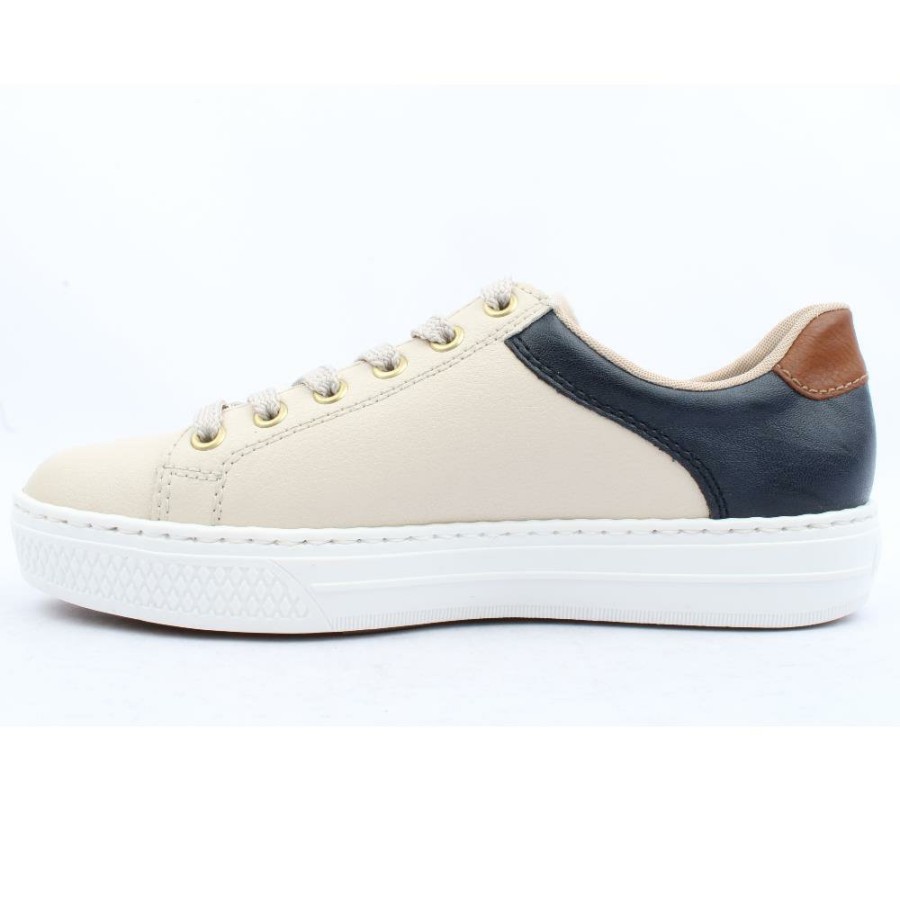 Women Rieker | L59A1 Shoe - Beige Multi