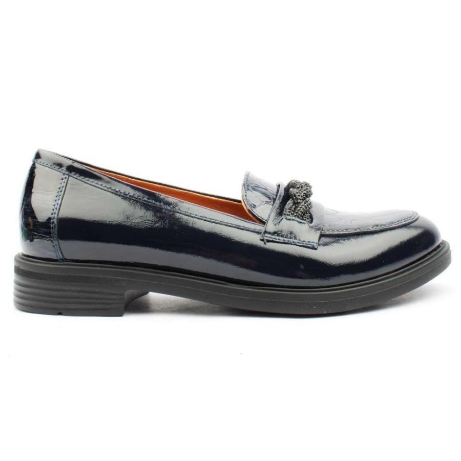 Women Bioeco by Arka | Bioeco 6418 2293 Loafer Shoe - Navy Patent