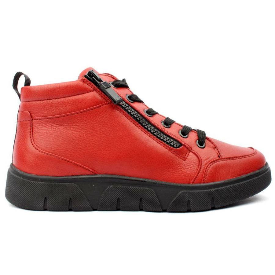 Women Ara | 24453 Laced Boot - Red