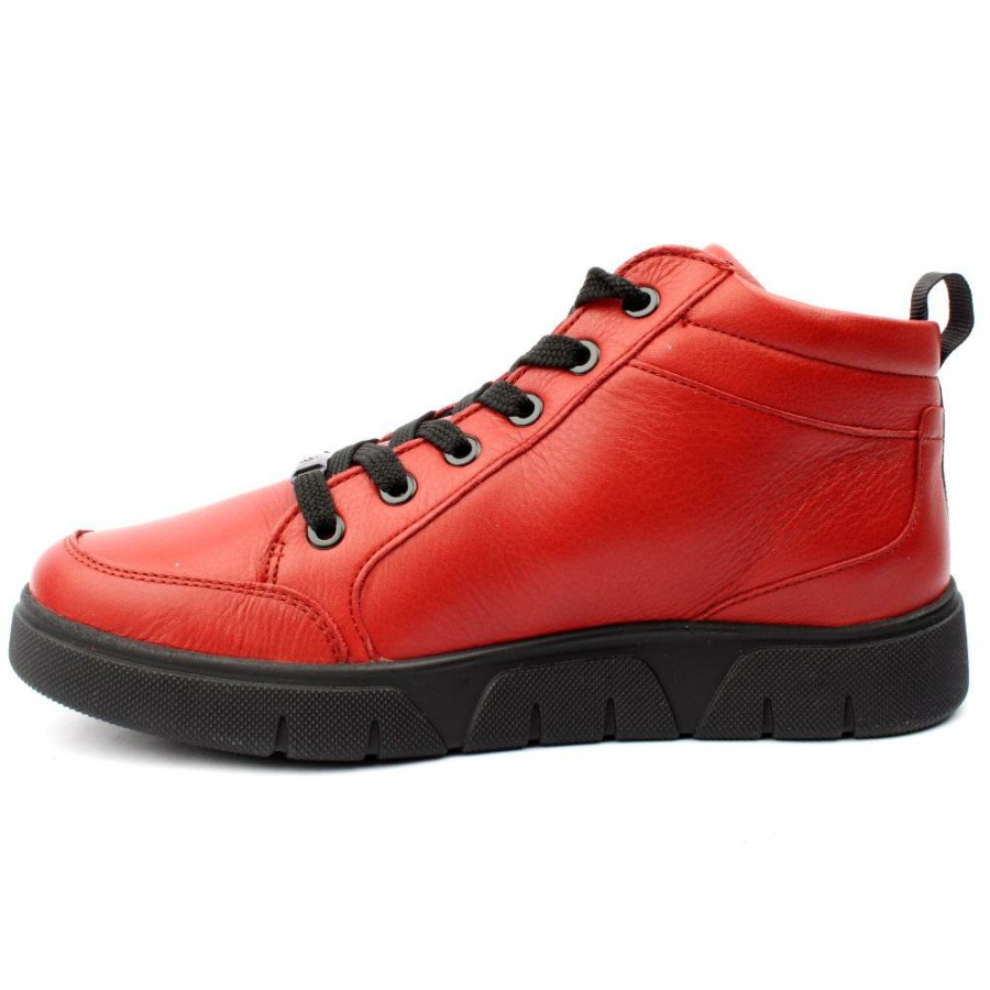 Women Ara | 24453 Laced Boot - Red