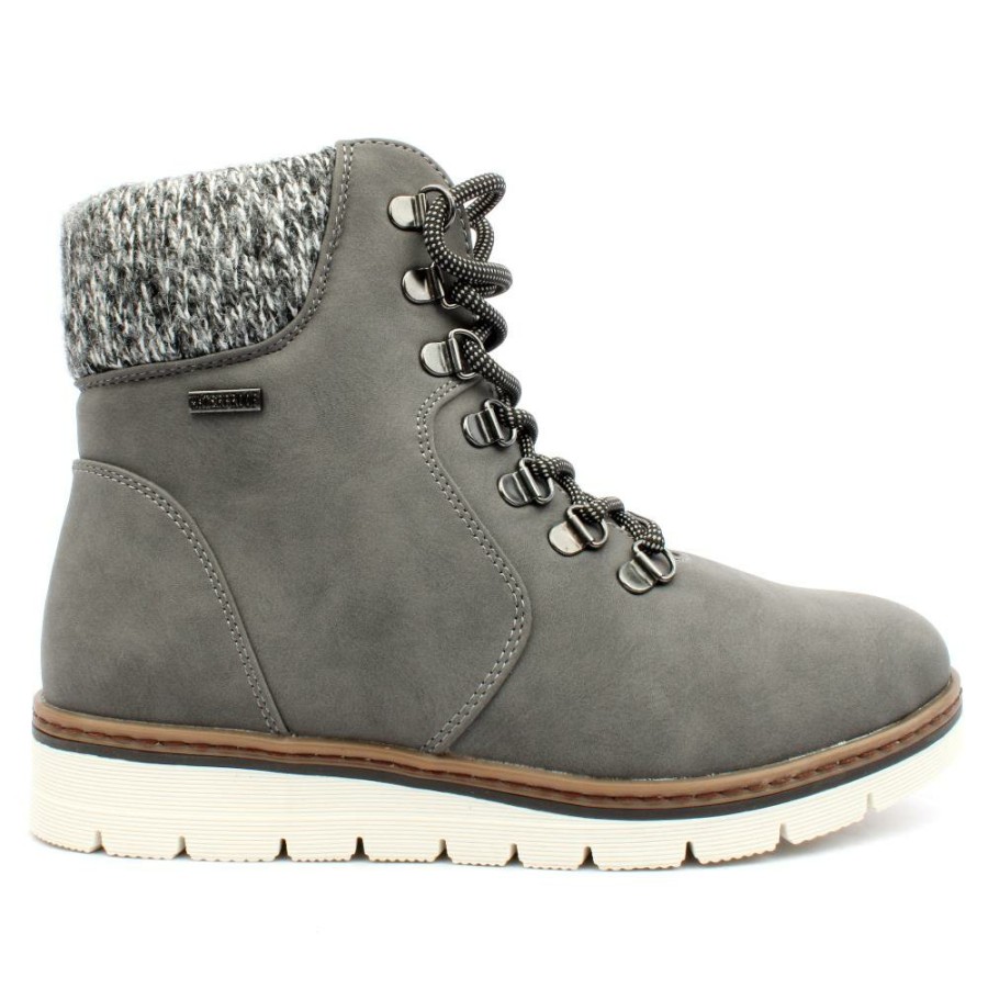 Women Lunar | Glb112Wolfsburg Laced Boot - Grey