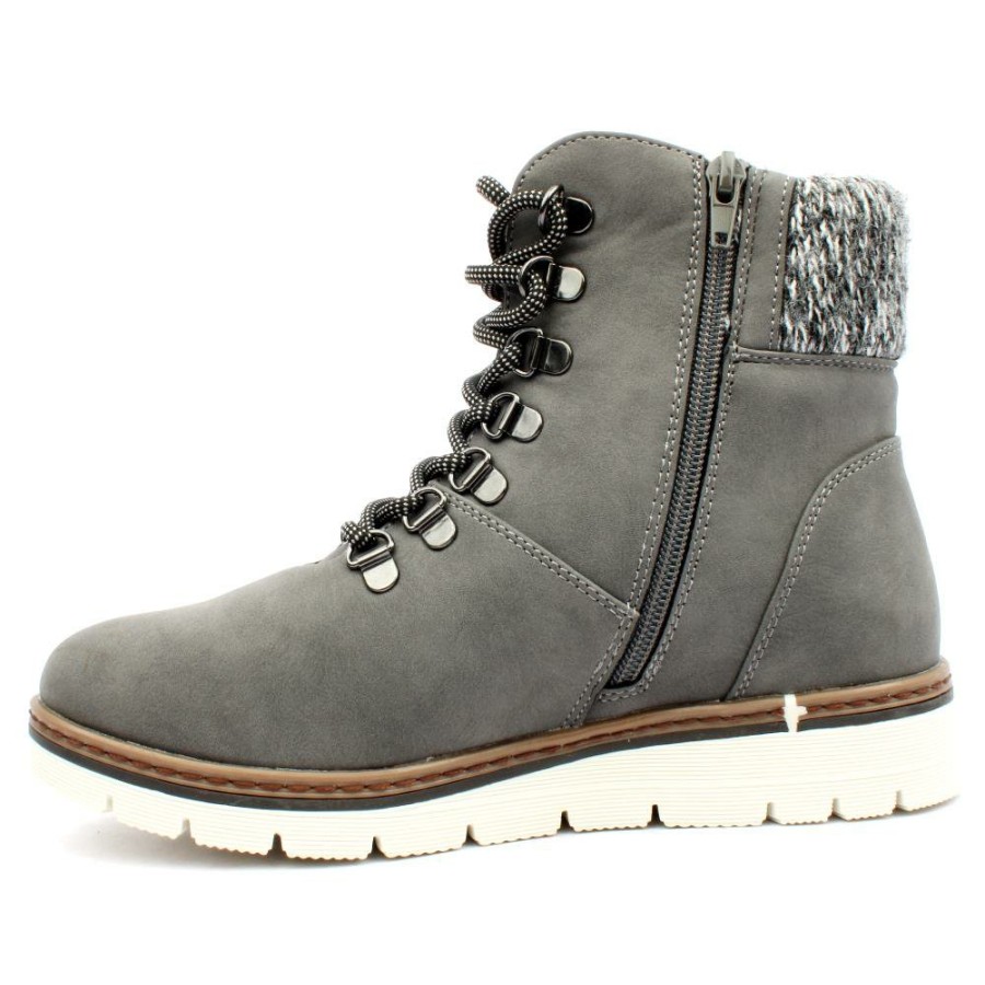 Women Lunar | Glb112Wolfsburg Laced Boot - Grey