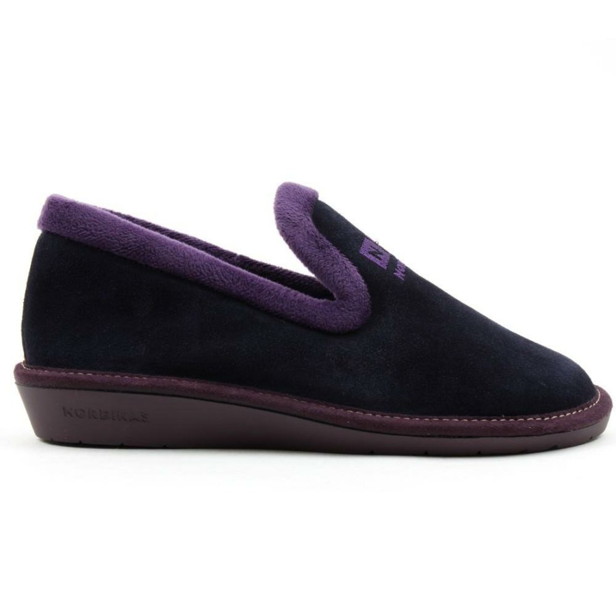 Women Nordika | 305 Suede Slipper - Navy