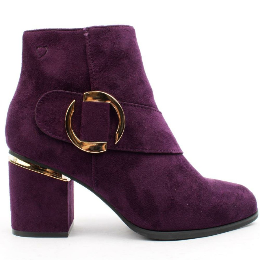 Women Heavenly Feet | Bella Donna Boot - Purple Suede