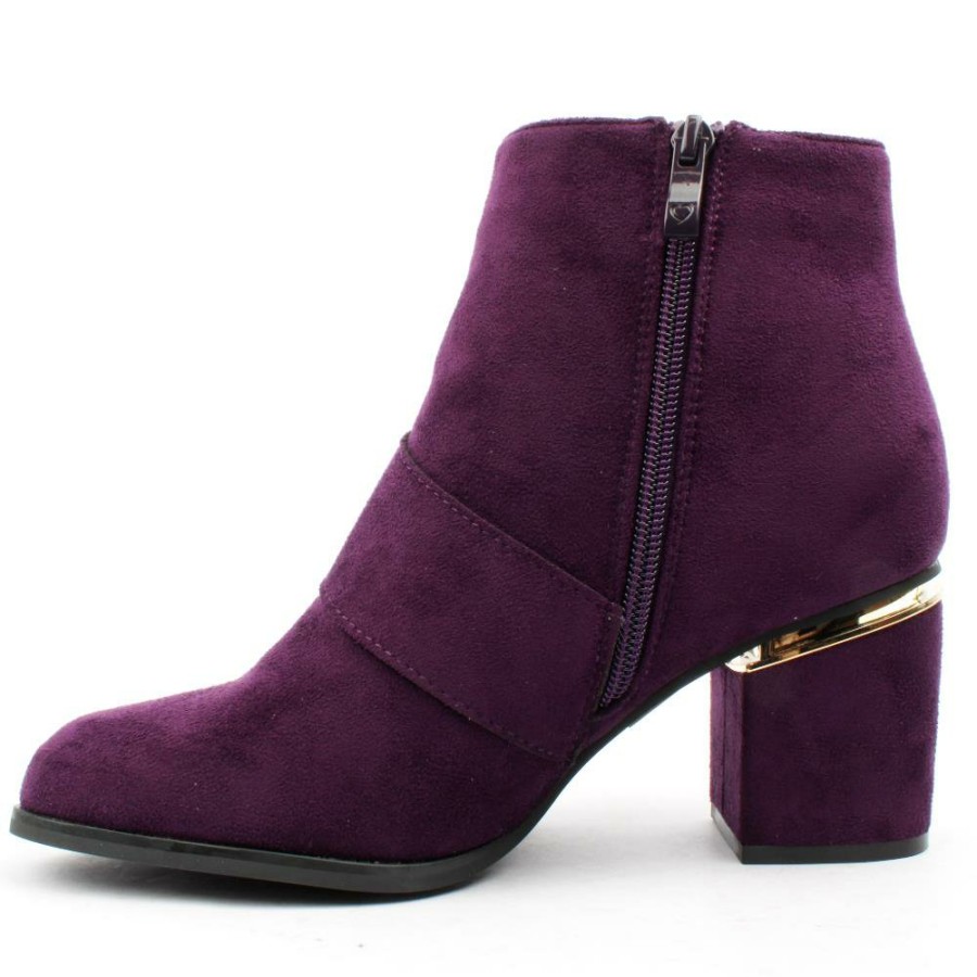 Women Heavenly Feet | Bella Donna Boot - Purple Suede