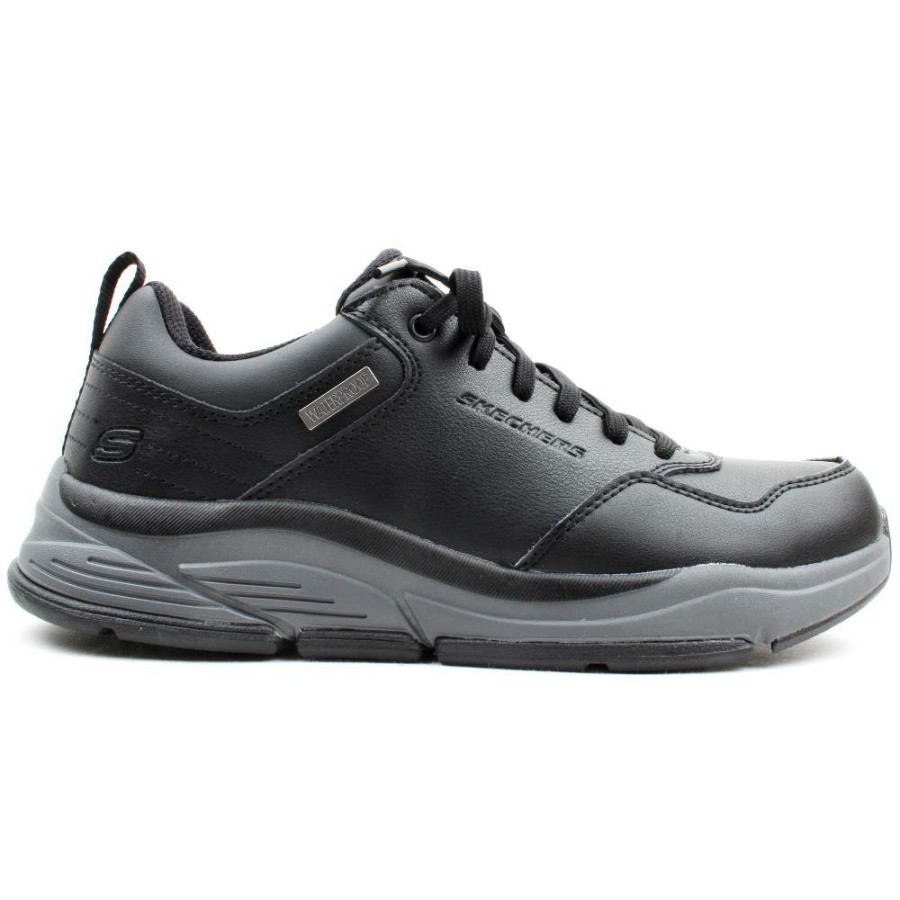 Men Skechers | 210021 Laced Shoe - Black/Grey