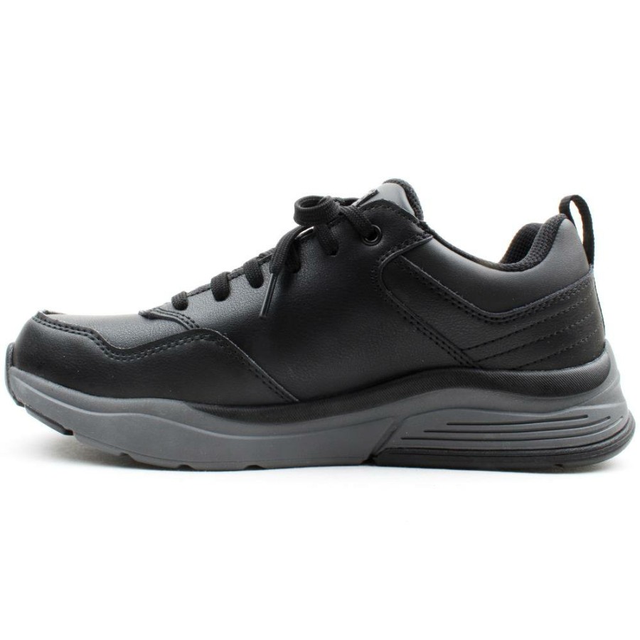 Men Skechers | 210021 Laced Shoe - Black/Grey