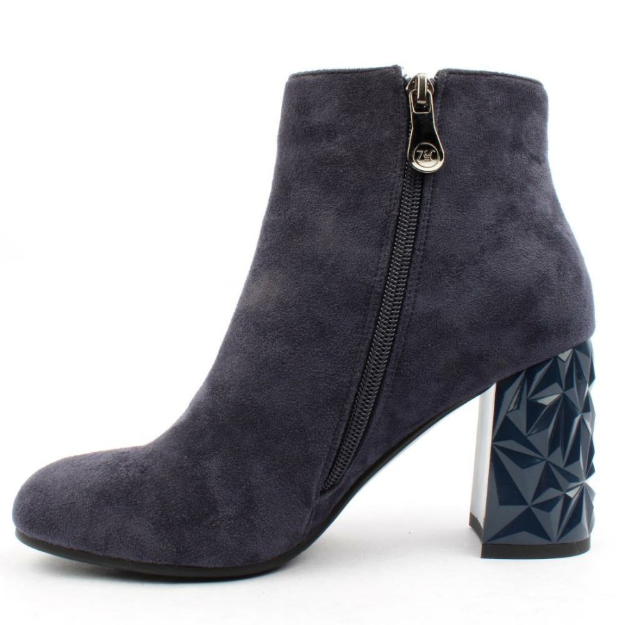 Women Zanni & Co | Bardis Heeled Boot - Navy