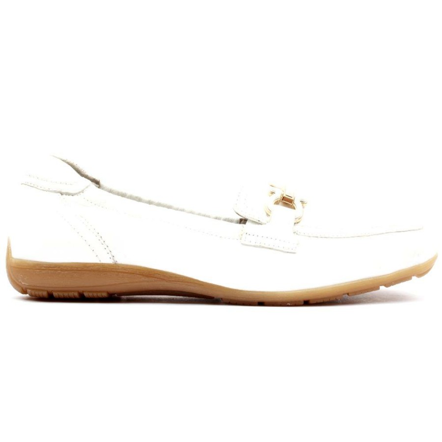 Women Caprice | 24654 Flat Shoe - White