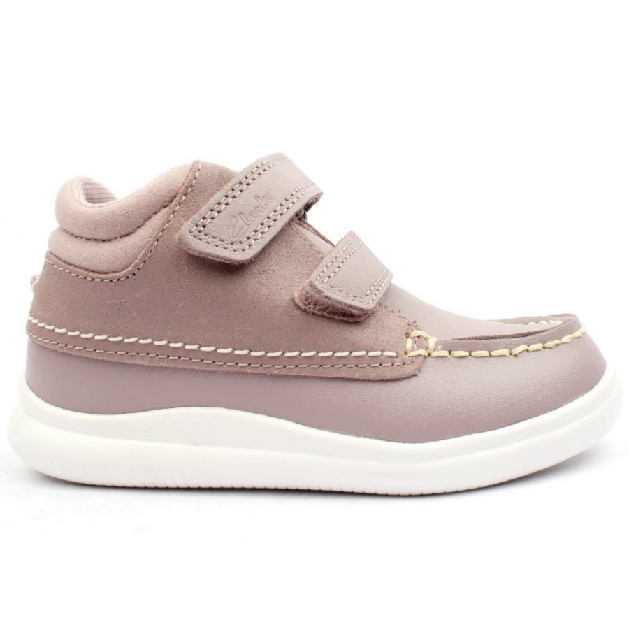 Kids Clarks | Crest Tuktu T Velcro Boot - Pink G