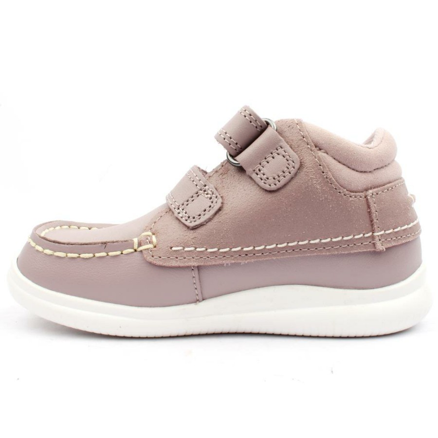 Kids Clarks | Crest Tuktu T Velcro Boot - Pink G