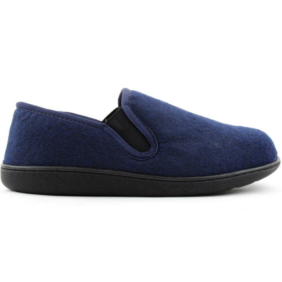 Men Clarks | King Ease Slipper - Navy G