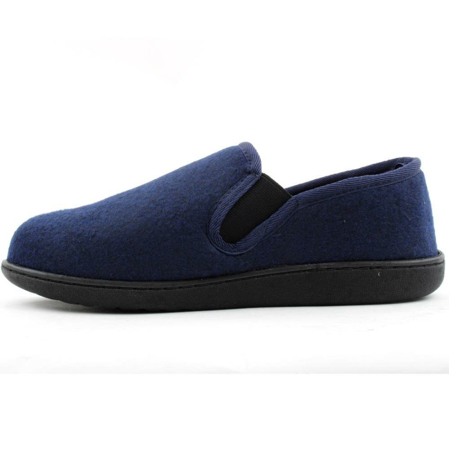 Men Clarks | King Ease Slipper - Navy G