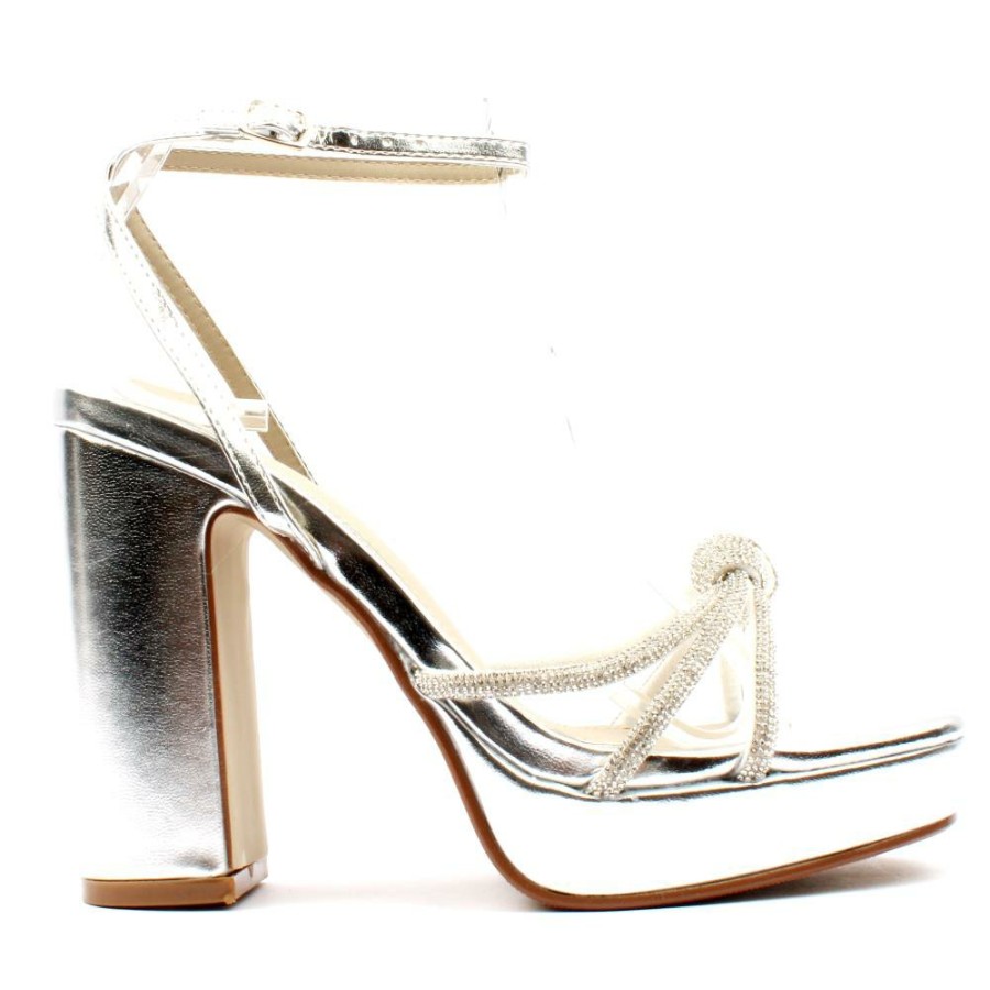 Women Millie & Co | Millie And Co Ekin Dress Sandal - Silver