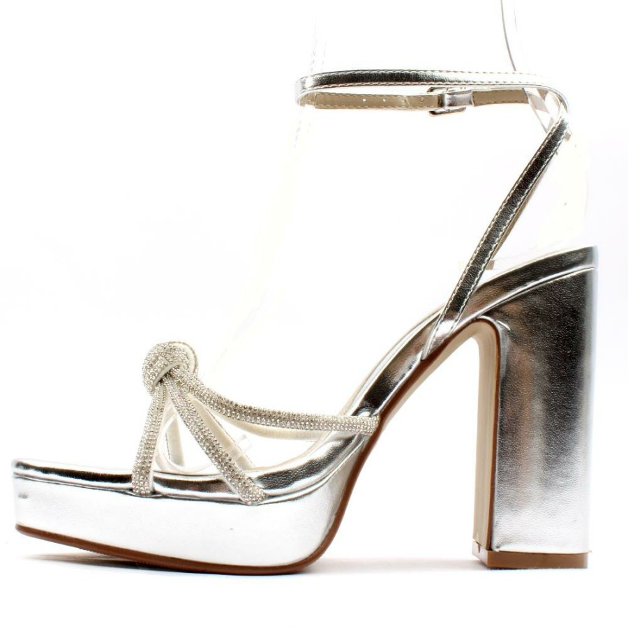 Women Millie & Co | Millie And Co Ekin Dress Sandal - Silver